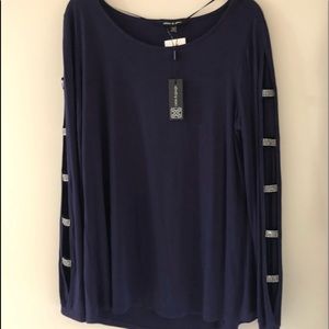 Navy blue with a hint of purple top